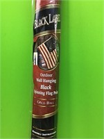 Wall Hanging Black Spinning Flag Pole