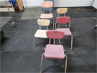 5 school chairs