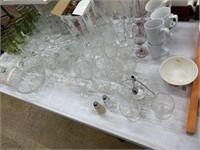 Pattern Glass Serving Pieces, Stemware, Mugs