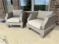 2PC OUTDOOR ARMCHAIRS