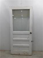 Older Solid Wood Door w/ Single Pane Glass