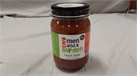 Two men and a garden peach salsa