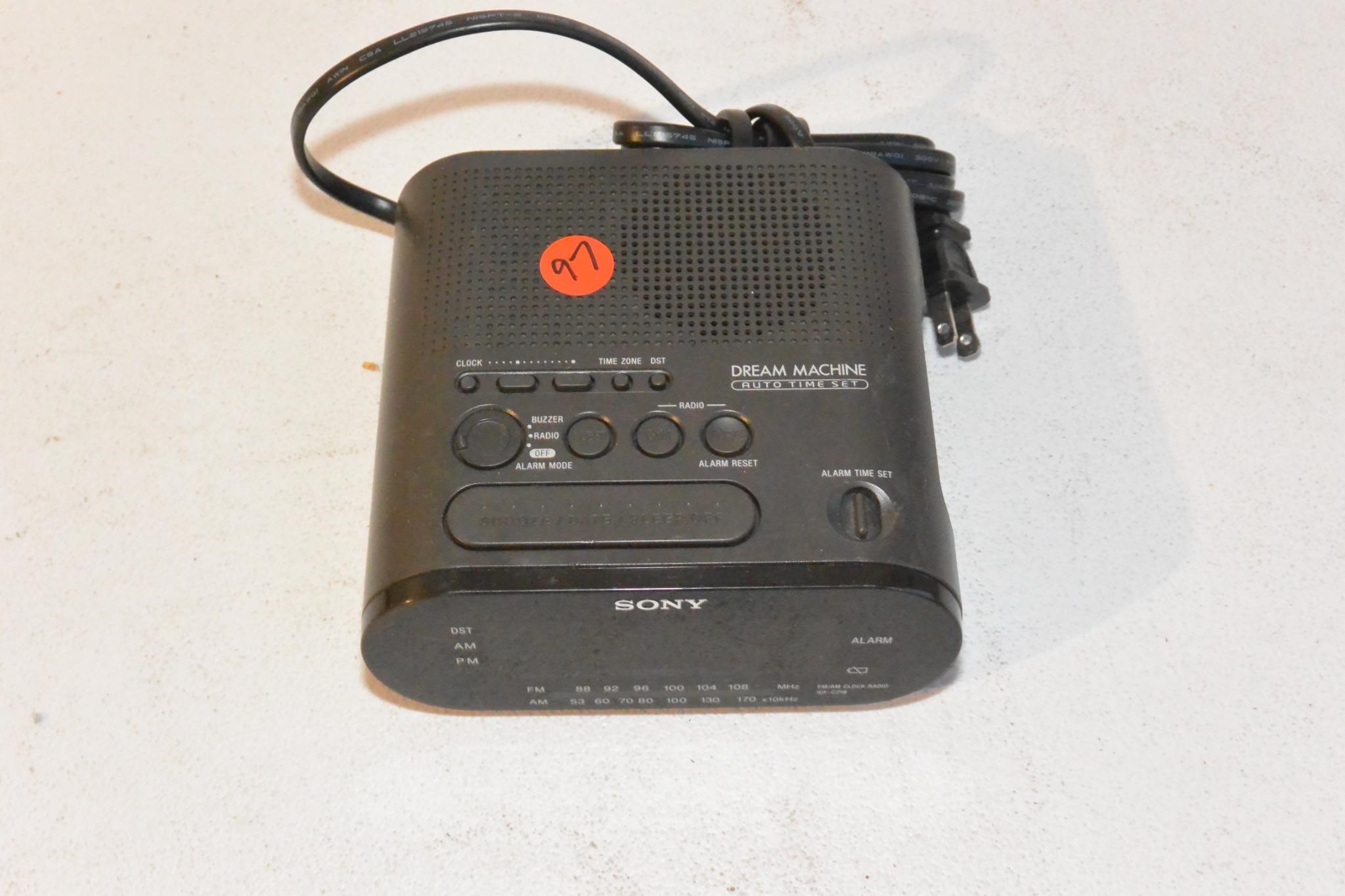 Vintage Sony Dream Machine Alarm/Radio