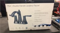 Sir Faucet Double -Handle Lavatry Faucet Brushed