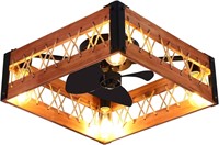 YELUFT 20' Retro Ceiling Fan w/ Remote