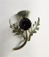 Sterling Silver Scottish Thistle Brooch