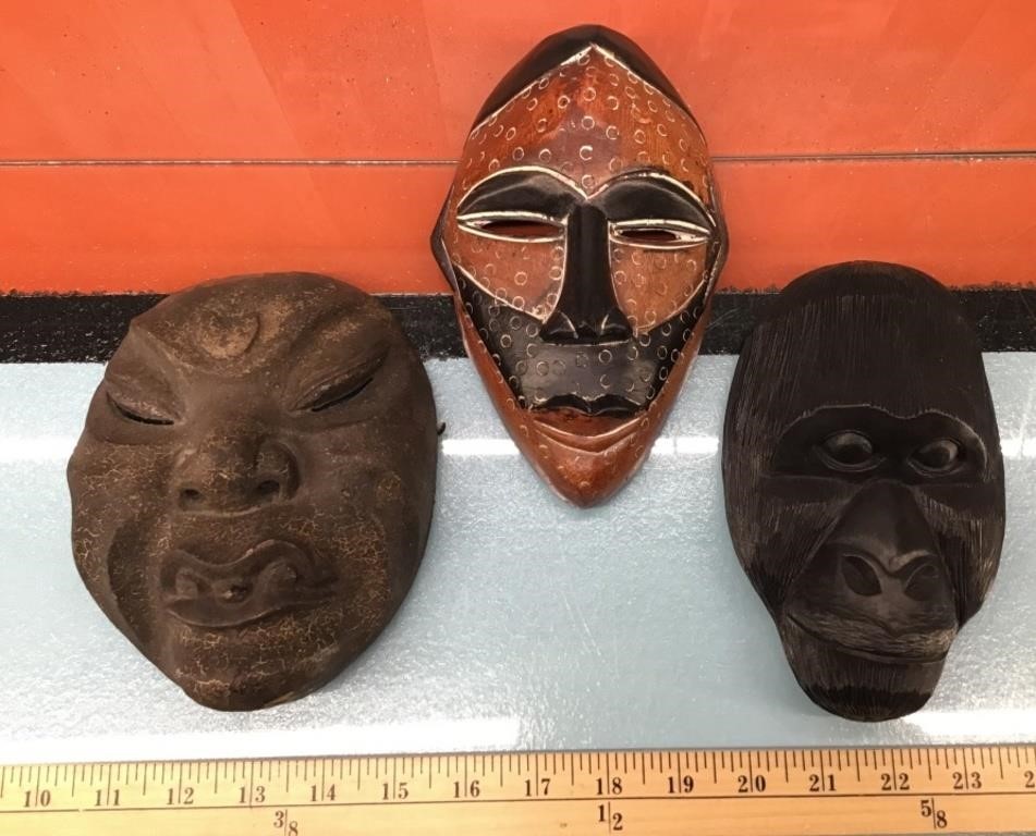 Central Africa wooden masks