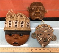 Ceramic South America masks