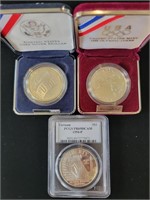 3 - Misc. Silver Dollar Commems