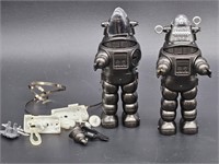 2- Robby Robots + 1- Disassembled Robby Robot