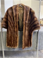 Vintage Real Fur Stole Wrap