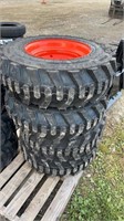 10-16.5 Skid Steer Tires (x4)