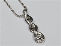 925 Silver Pendant & Italy Necklace