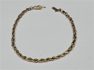 14 K Gold Bracelet  3.2 Grams