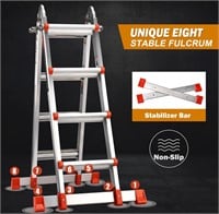 (Missing tray) 4 Step Ladder 17 Ft  330 lbs
