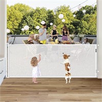 $129  42x135 Extra Tall Wide Baby/Dog Gate White