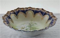 R S Prussia Lily  11" Bowl