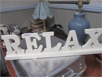 RELAX Table Top Sign