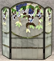 Outstanding Stained Glass Fireplace Screen