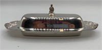 Baroque by Wallace silver plates butter dish