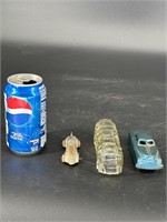 CANDY CONTAINER AND 2 CARS ONE SLUSH BODY