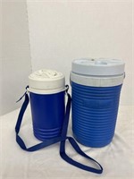 2blue water jugs