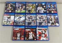13pc Playstation 4 Sony PS4 Sports Video Games