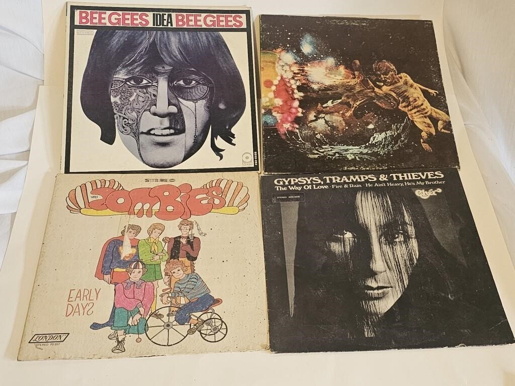 VINTAGE ALBUMS-CHER,ZOMBIES,BEE GEES,SANTANA