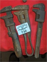 Vintage Adjustable wrenches