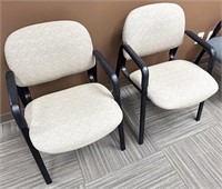 HON UPHOLSTERED GUEST CHAIRS 2X