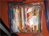 Approximately 160 advertising pencils