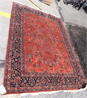 RED PATTERNED ORIENTAL RUG 94x66
