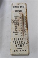 Hurleys Funeral Home Thermometer