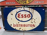 Esso Distributor Enamel Sign 1500x930