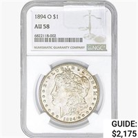 1894-O Morgan Silver Dollar NGC AU58