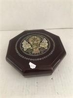 Mother of Pearl Divided Box w/Lift Out Trays