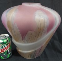 Handpainted Rueven Glass Vase