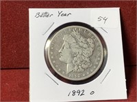 1892-O UNITED STATES SILVER MORGAN DOLLAR