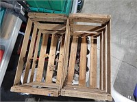 2ct Wood Crates Nailed Together
