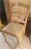 Rustic white wash look chair