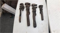 Four vintage wrenchs