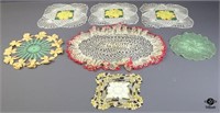 Crocheted Doilies 7pc