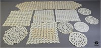 Crocheted Doilies/Table Runners 10pc