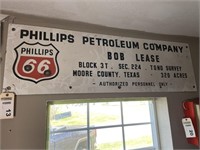 Phillips Petroleum Co lease sign 56Wx17T SSP