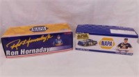 2 NAPA #16 Ron Hornaday race trucks in boxes