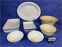 Porcelain Dishes & Pan Collection