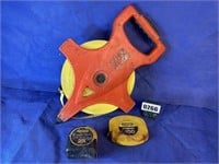 Tape Measures, Stanley 25'x1", 100', Wind Up