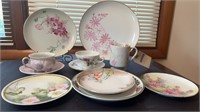 ASSORTED CHINA, SOME HAND PAINTED