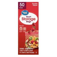 (Pack of 2)Great Value Fresh Seal Quart Storage Do