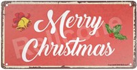 UHVD Merry Christmas Theme 12"x6" Retro Vintage